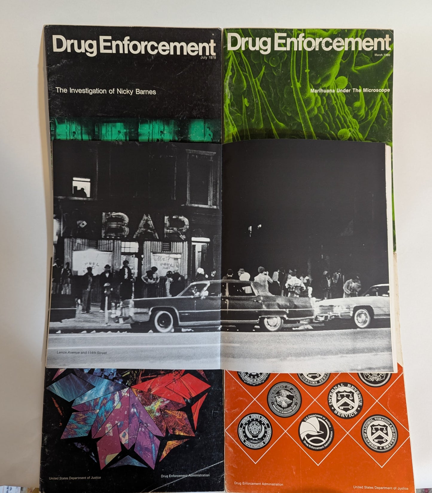 Drug Enforcement Magazine [Spring 1976; July 1978; September 1978; July 1979 and March 1980]