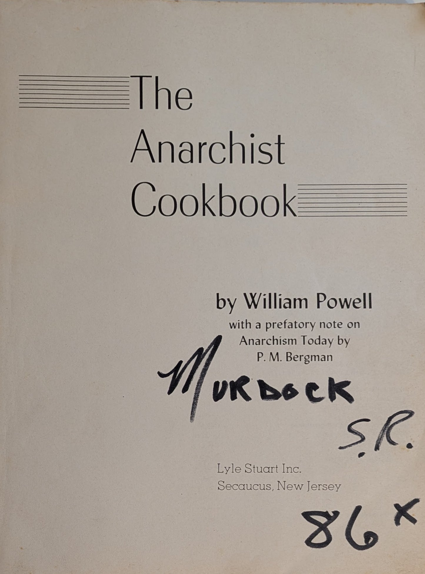 The Anarchist Cookbook [William Powell]
