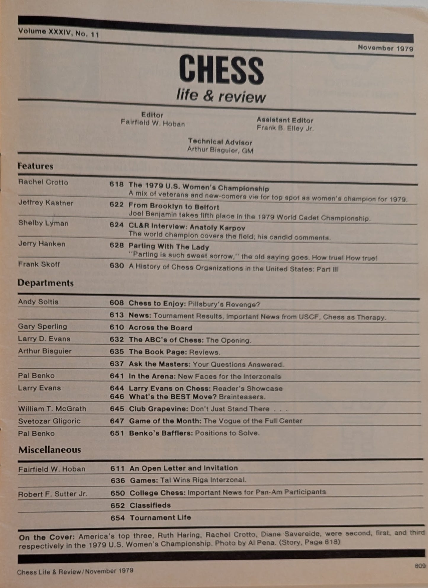 Chess Life & Review [November 1979]