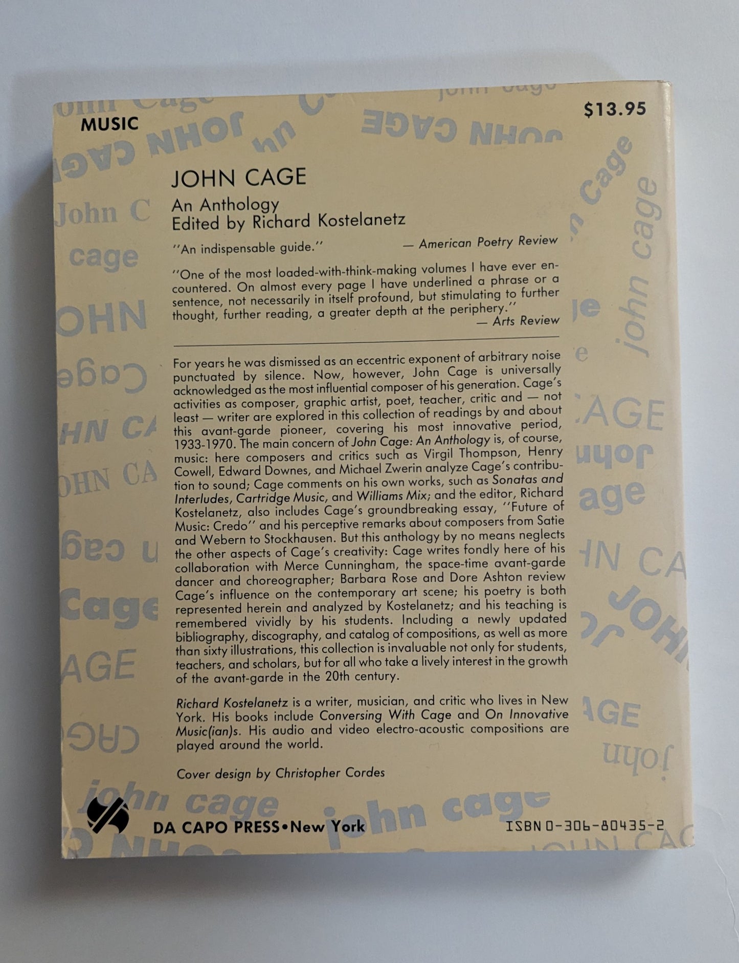 John Cage: An Anthology [Ed. Richard Kostelanetz]