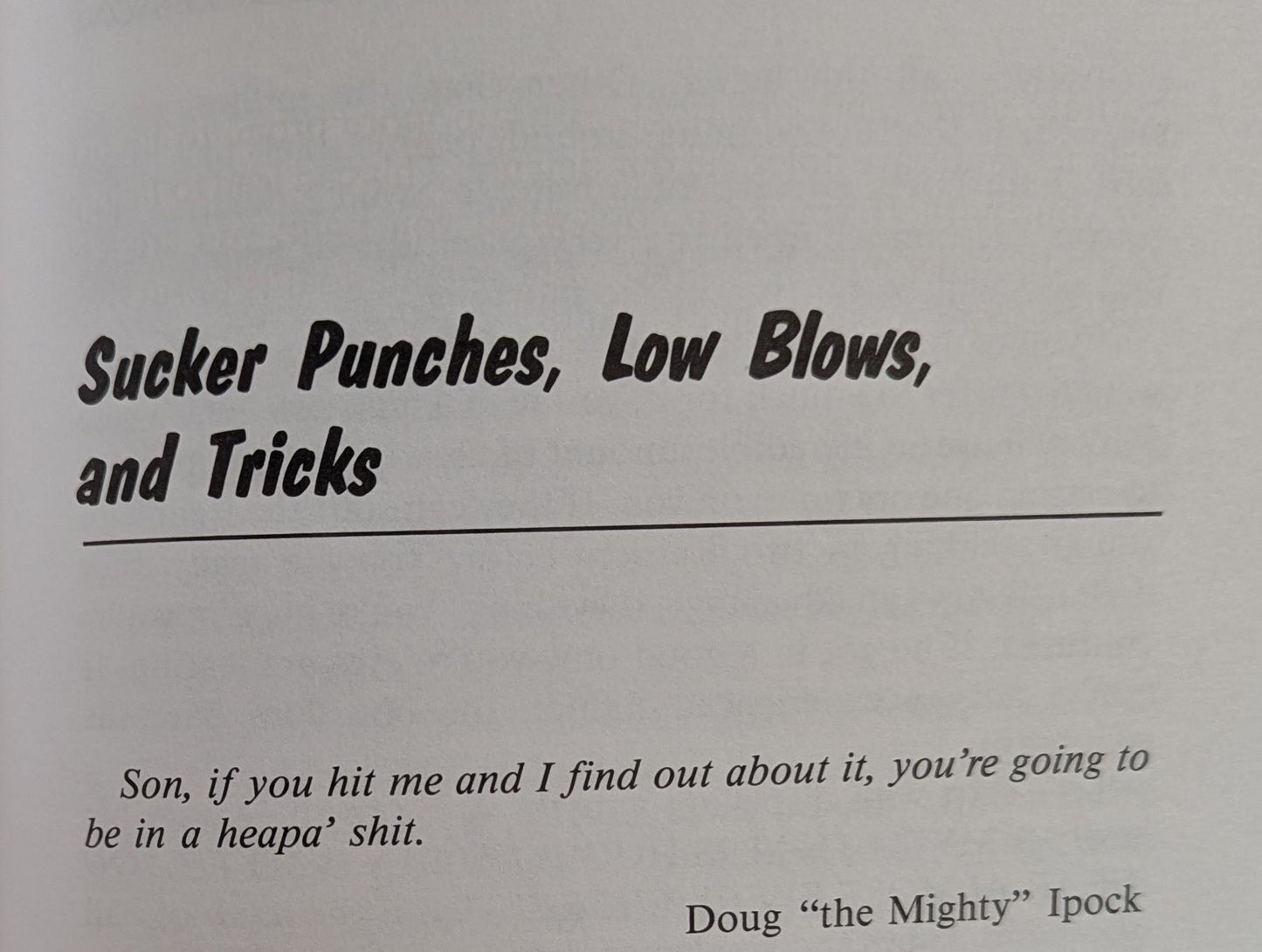 Cheap Shots, Ambushes, and Other Lessons [Marc "Animal" Young]