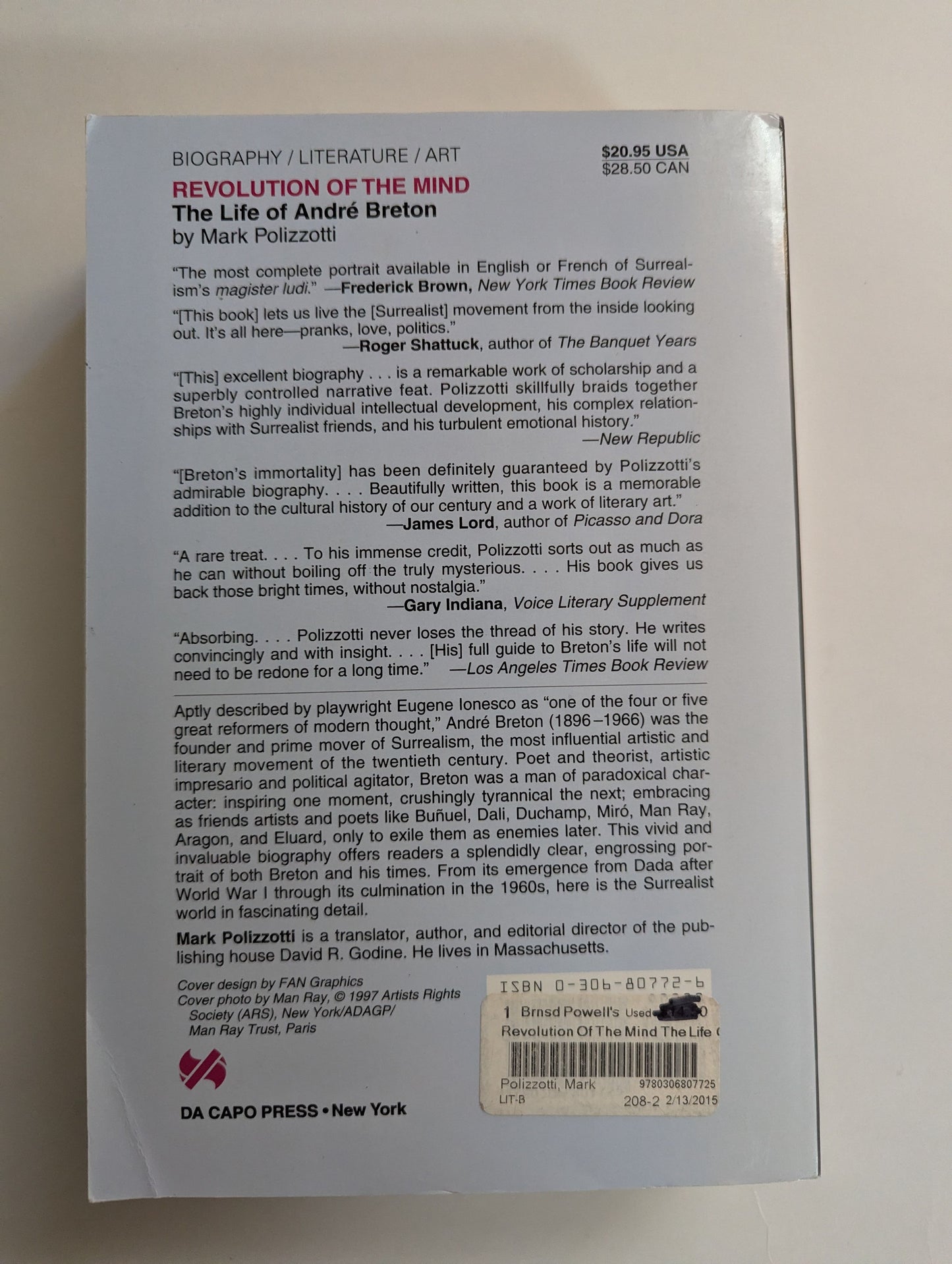 Revolution of the Mind: The Life of Andre Breton [Mark Polizzotti]