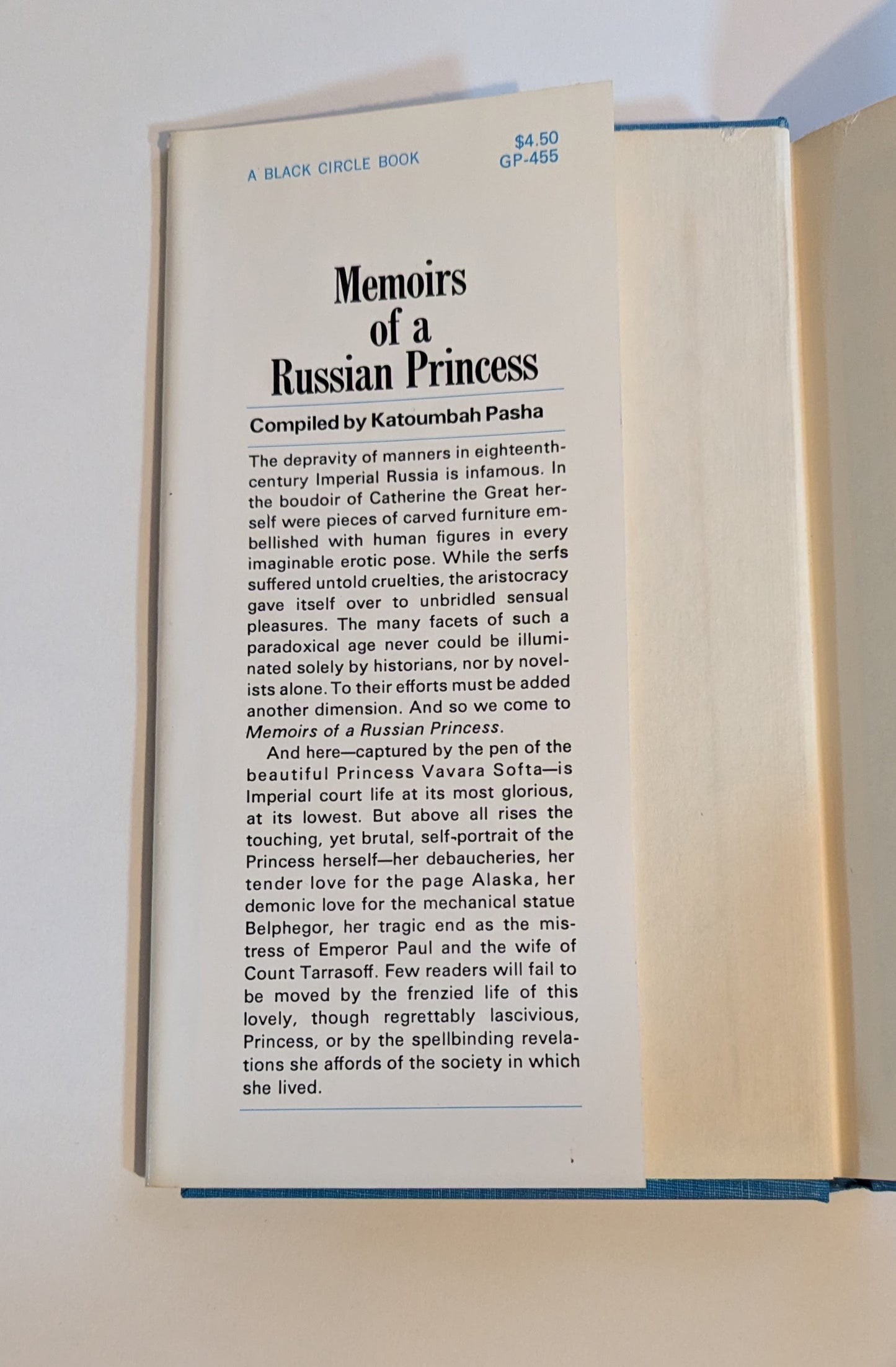Memoirs of a Russian Princess [Katoumbah Pasha]