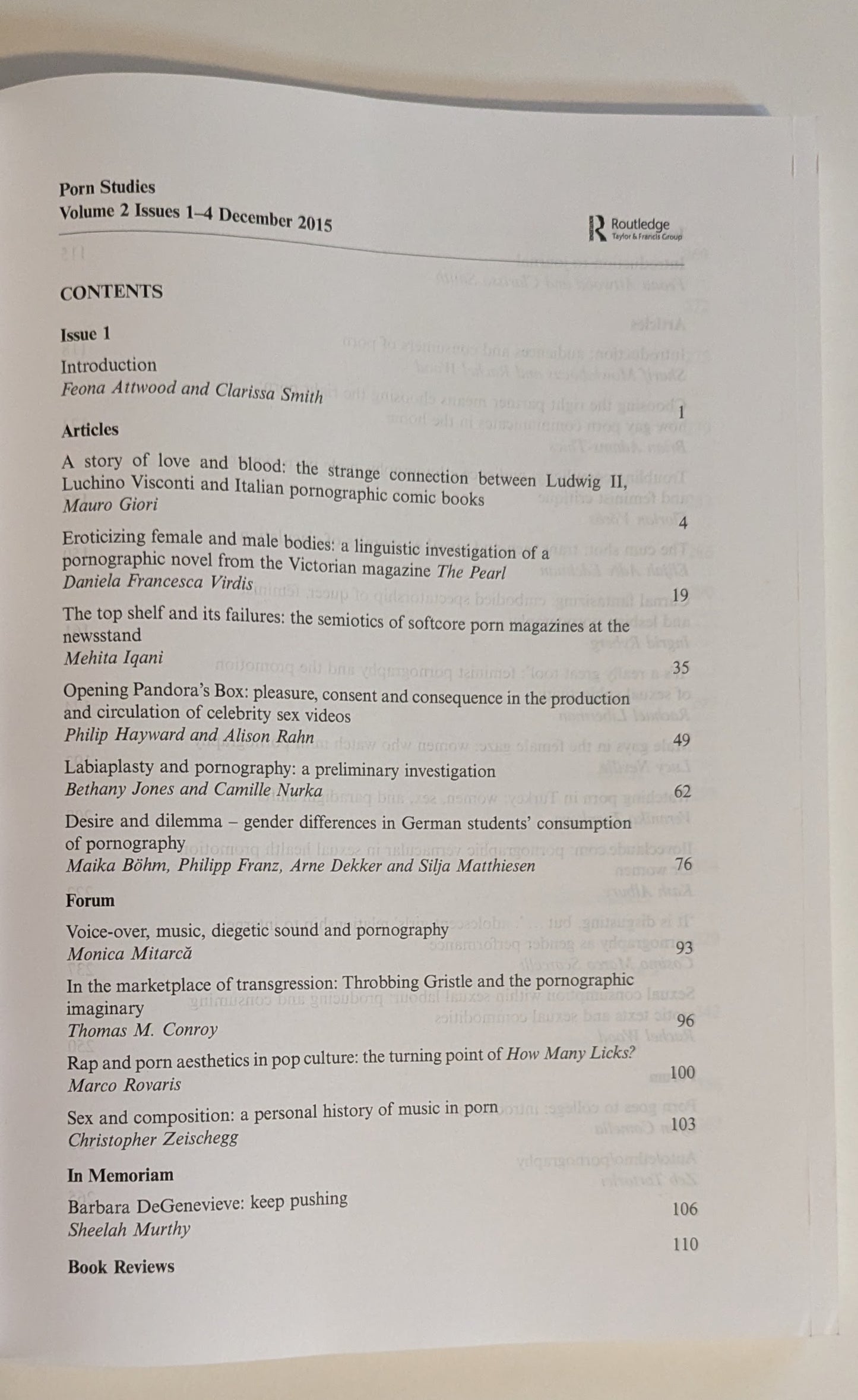 Porn Studies [Multiple Authors]