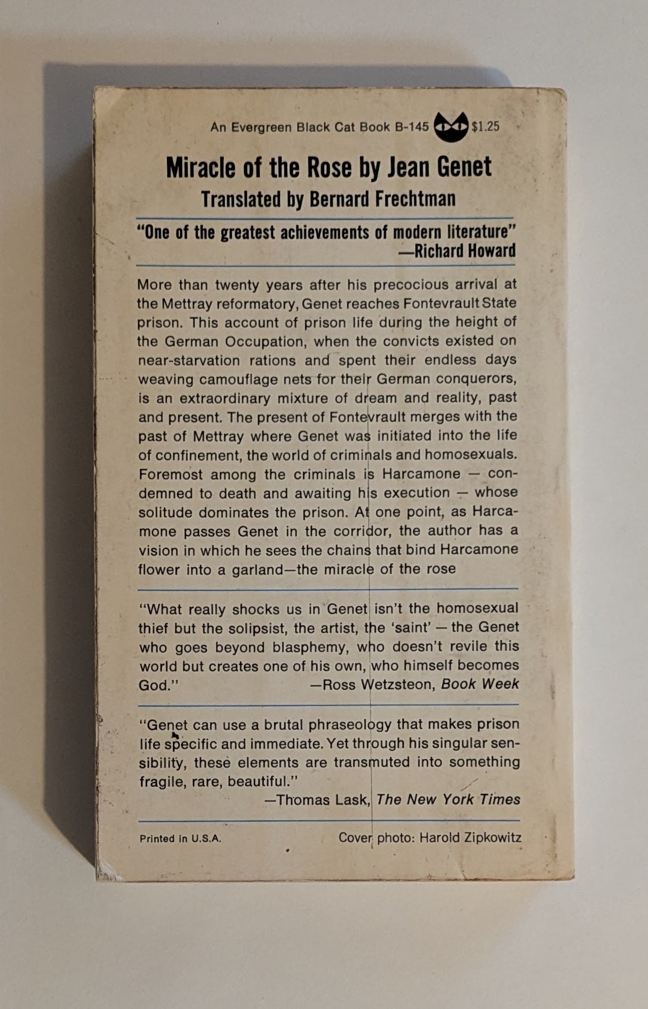 Miracle of the Rose [Jean Genet]