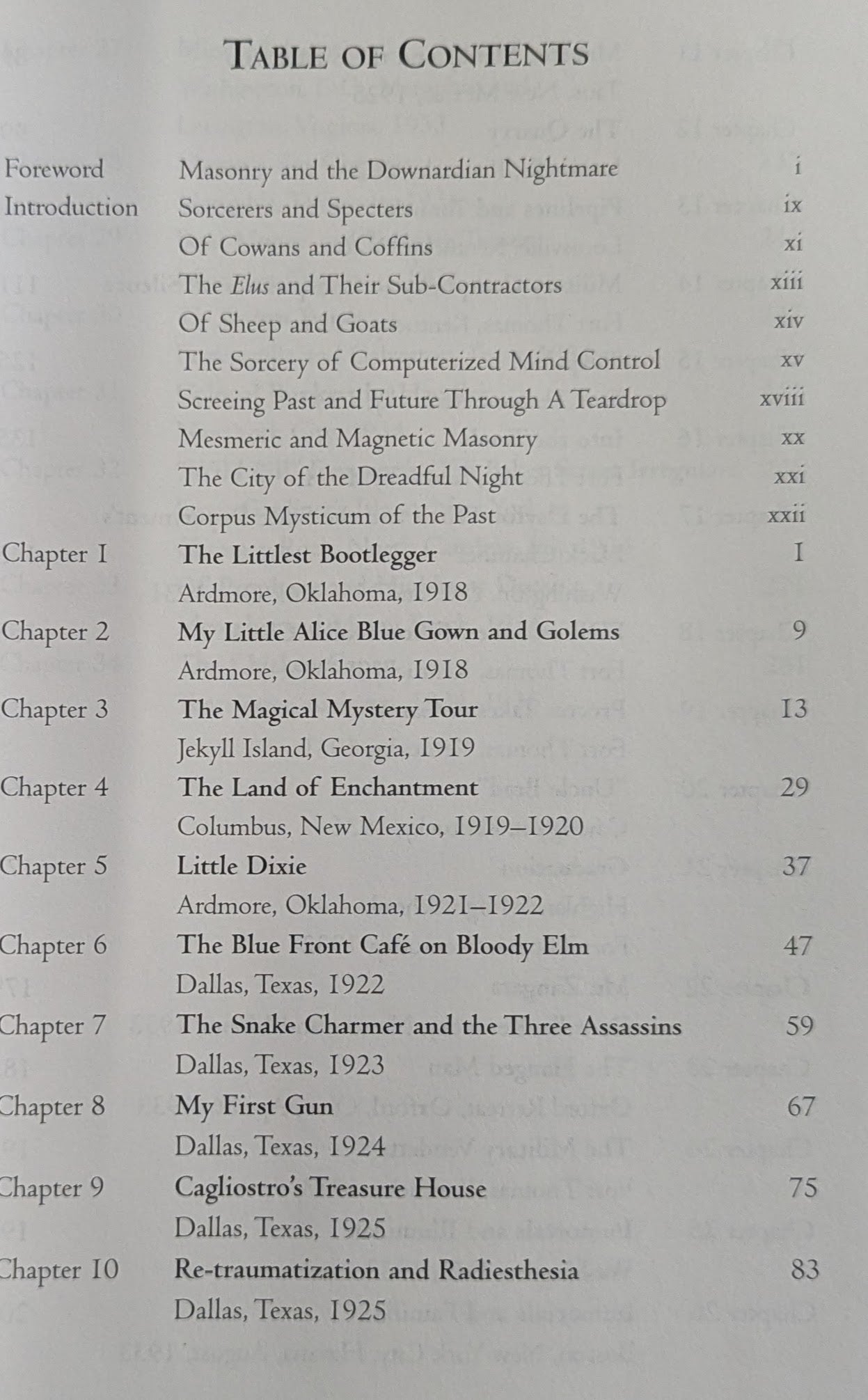 The Carnivals of Life and Death [James Shelby Downard]