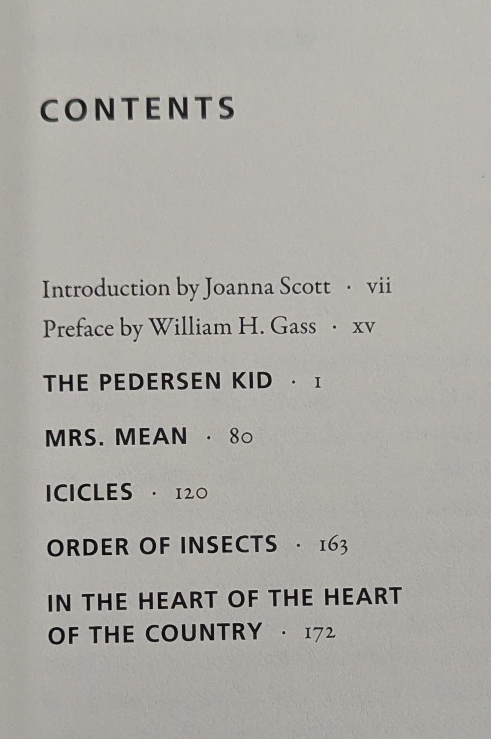 In the Heart of the Heart of the Country [William Gass]