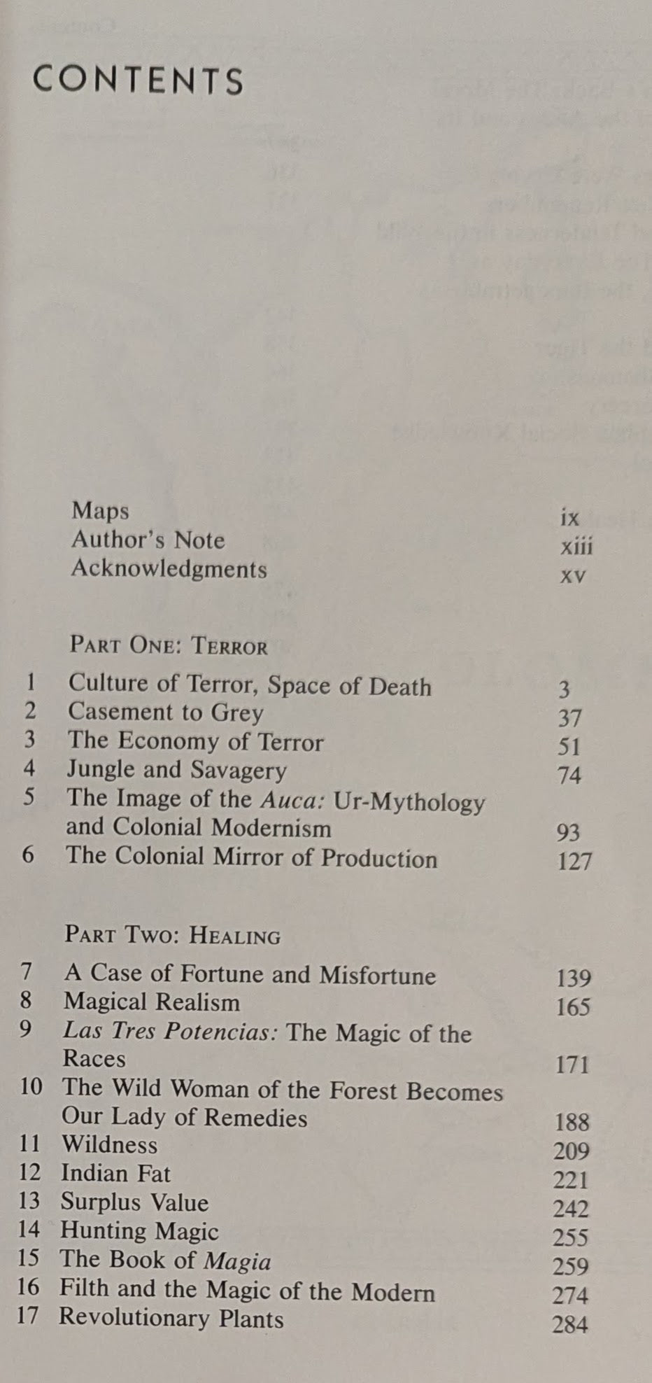 Shamanism, Colonialism, and the Wild Man [Michael Taussig]